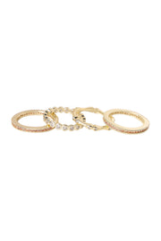 CZ Stack Ring Set - GF