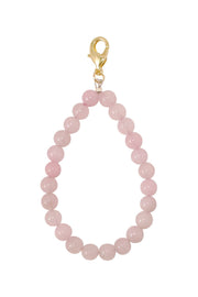 Rose Quartz 6mm Mala Beads Keychain - SF/GF