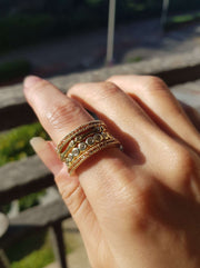 CZ Stack Ring Set - GF