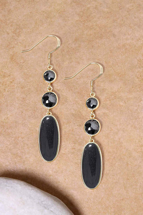 Hematite Statement Earrings - GF