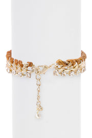 Austrian Crystal Cascade Braid Bracelet - GF