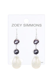 Mother Of Pearl Drop Earrings - SF