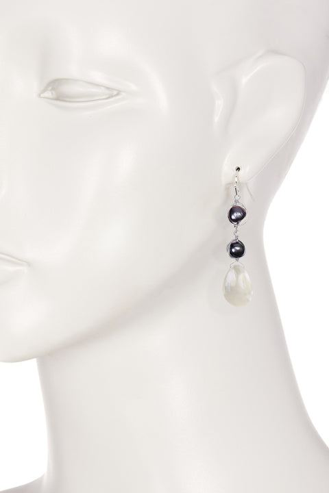 Mother Of Pearl Drop Earrings - SF