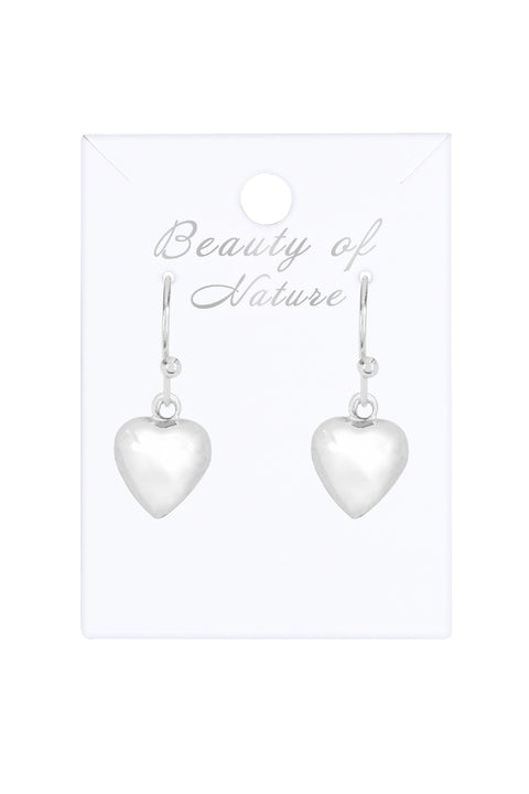 Polished Heart Earrings - SF