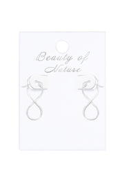 Sterling Silver Infinity Hoop Earrings - SS