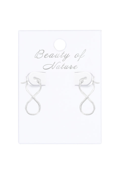 Sterling Silver Infinity Hoop Earrings - SS