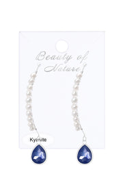 Kyanite & Sterling Silver Threader Earrings - SS