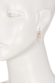 Irregular Freshwater Pearl Drop Earrings - GF