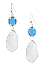 Moonstone Crystal Hanging Drop Earrings - SF