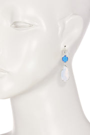 Moonstone Crystal Hanging Drop Earrings - SF