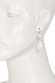 Moonstone Crystal Hanging Drop Earrings - SF