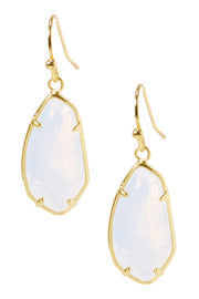 Moonstone Crystal Fancy Cut Drop Earrings - GF