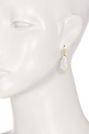 Moonstone Crystal Fancy Cut Drop Earrings - GF