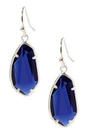 London Blue Crystal Fancy Cut Drop Earrings - SF