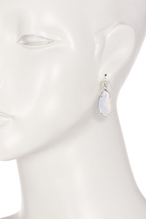 Moonstone Crystal Fancy Cut Drop Earrings - SF