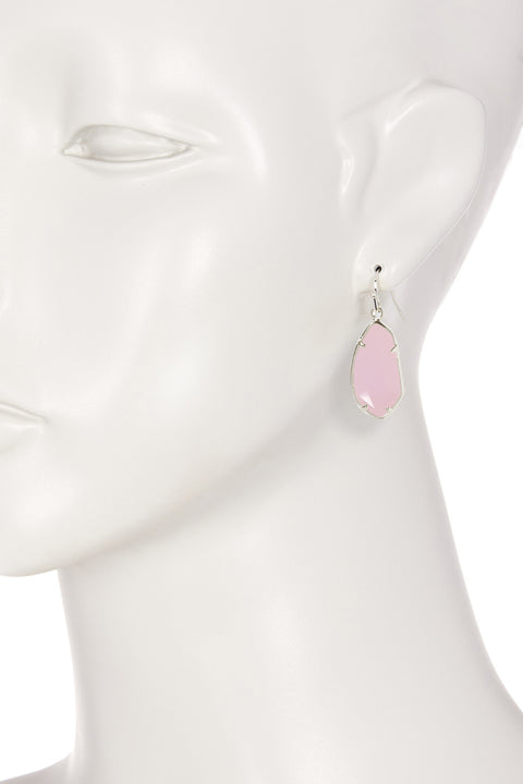 Rose Crystal Fancy Cut Drop Earrings - SF