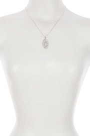 Sterling Silver Saint Christopher Medallion Necklace - SS
