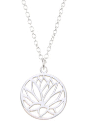 Lotus Pendant Necklace - SF