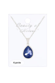 Kyanite Teardrop Pendant Necklace - SF