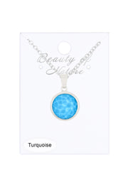 Turquoise & Quartz Doublet Necklace - SF