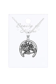 Horses Pendant Necklace - SF