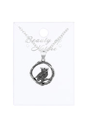 Owl Pendant Necklace - SF