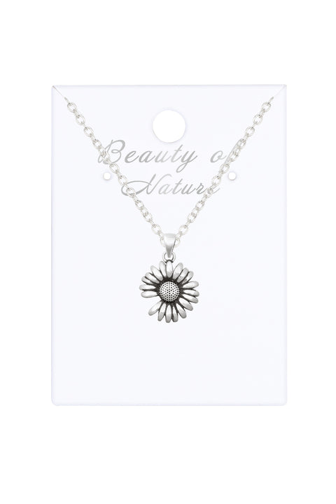 Sunflower Pendant Necklace - SF