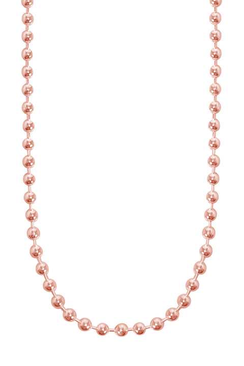 Rose Gold Plated 2mm Bead Chain - RG