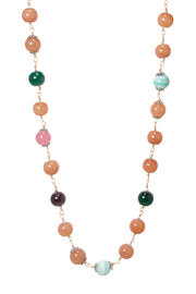 Mixed Murano Glass Bohemian Beaded Necklace - GF