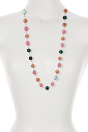 Mixed Murano Glass Bohemian Beaded Necklace - GF