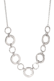 Timeless Circle Link Statement Necklace - SP