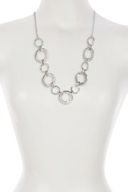 Timeless Circle Link Statement Necklace - SP