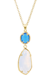 Moonstone Crystal Hanging Pendant Necklace - GF