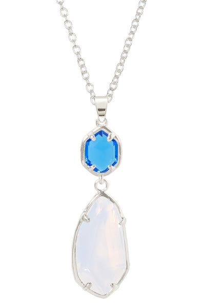 Moonstone Crystal Hanging Pendant Necklace - SF