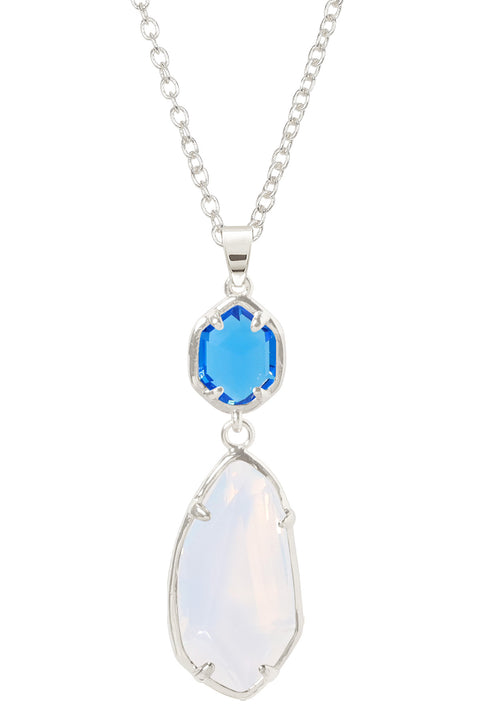 Moonstone Crystal Hanging Pendant Necklace - SF
