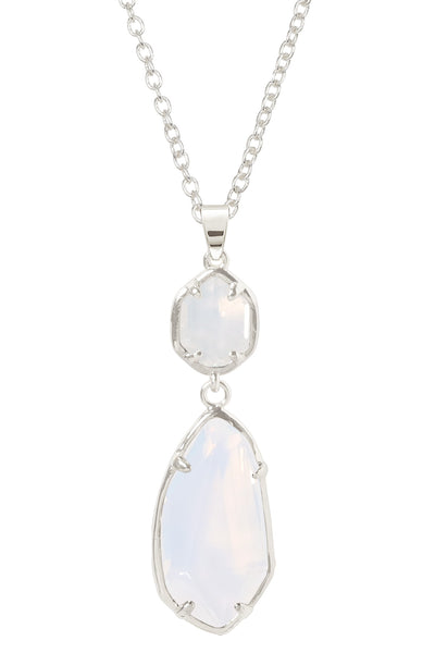 Moonstone Crystal Hanging Pendant Necklace - SF