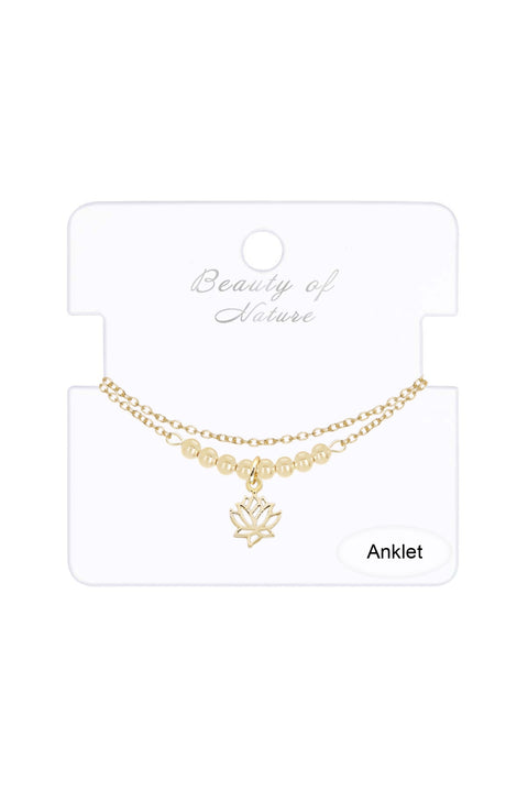 Lotus Blossom Anklet - GF