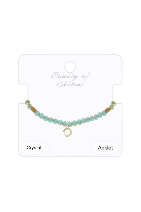 Austrian Crystal Beaded Anklet - GF