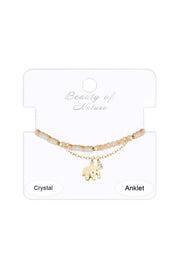 Austrian Crystal & Elephant Anklet - GF