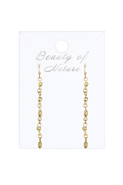 Beaded Drop Earrings - GF