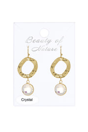 Statement Earrings In Moonstone Crystal - GF