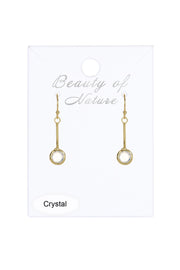 Moonstone Crystal Drop Earrings - GF