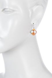 Sterling Silver Mosaic Shell Dragonfly Earrings - SS