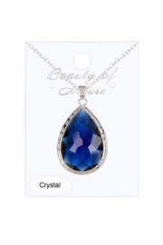 Crystal Per Cut Pendant Necklace - SF