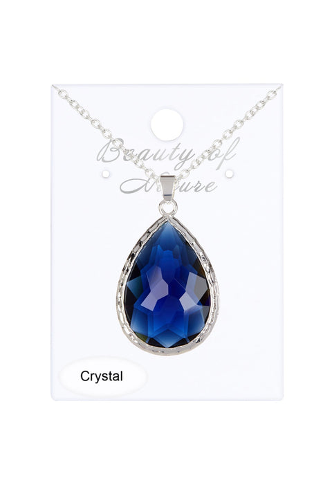 Crystal Per Cut Pendant Necklace - SF