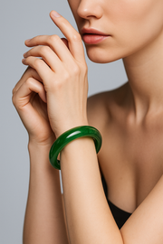 Premium Natural Hetian Jade Bangle