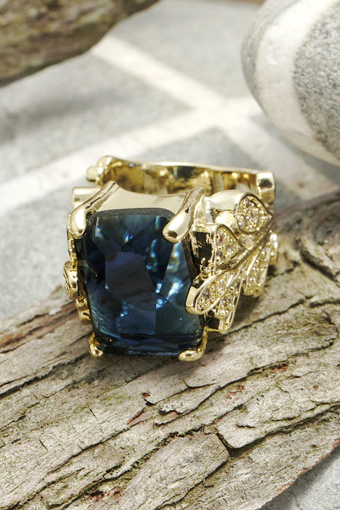 London Blue Crystal Garden Ring - GF