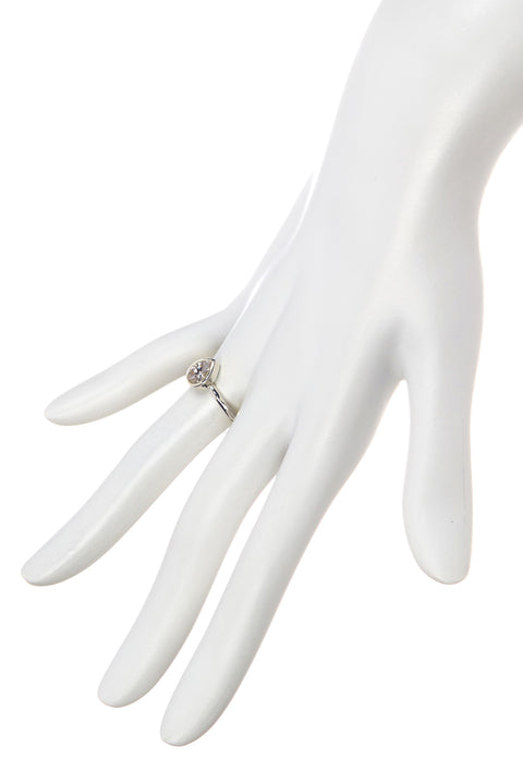 White CZ Cubic Zirconia Pear Shaped Ring - SF