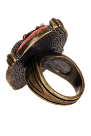 Created Coral & Sea Turtles Statement Ring - AG