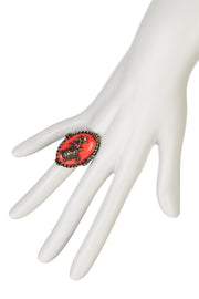 Created Coral & Sea Turtles Statement Ring - AG